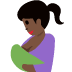 🤱🏿 breast-feeding: dark skin tone display on Twitter